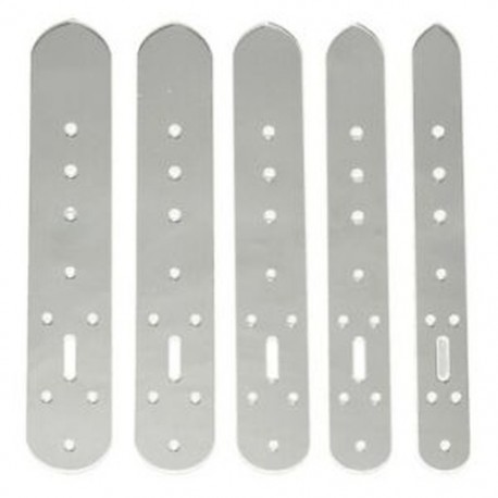 5 db-os készlet akrilbőr övcsat fejjel ellátott sablon J8M7 P8Q6