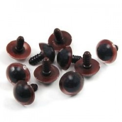 2X (10 db, 19 mm-es fekete, műanyag védőszemüveg, játékmedve készítő alkatrészek I5T8)