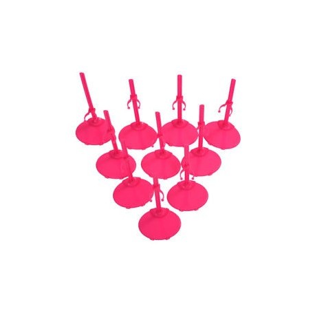 10 X talapzat kijelző és Barbie Doll -Rose Red Y6P2