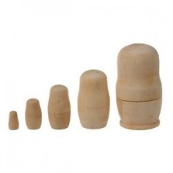 1X (orosz lányok Babushka Matryoshka Üres fészkelő babák festenek a saját I3M3 szettet