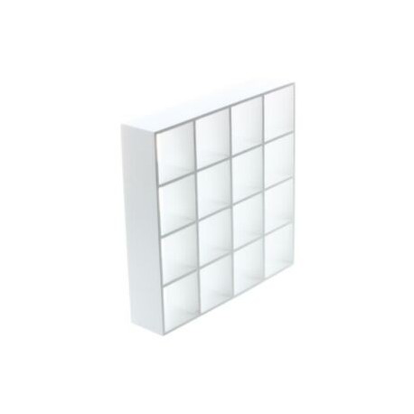 2X (1/12 Dollhouse Miniatűr 4 játszófa kijelző polc modell - fehér C5Z5)