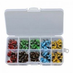 4X (100 db 8 mm-es szemű, apró szemű plüss babás műanyag biztonsági kézműves X1I3)