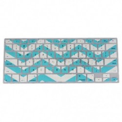 Zig-Zag billentyűzet borító borító MacBook Pro 13 15 17 hüvelykes kék G8C8-hoz