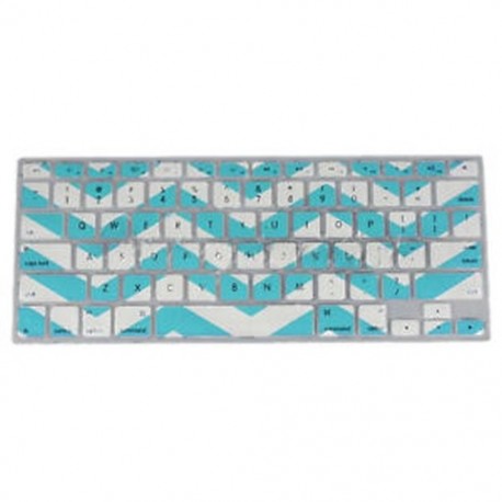 Zig-Zag billentyűzet borító borító MacBook Pro 13 15 17 hüvelykes kék G8C8-hoz