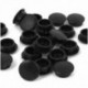 24 db műanyag, 10 mm átmérőjű, süllyesztett csőbetétes kupakok fedele fekete I7O8