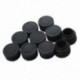 1X (19 mm átmérőjű fekete műanyag csavaros típusú kupak fedél 10 db C4H4)