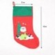 Karácsonyi harisnya zokni hímzett vörös filc karácsony Mikulás harisnya 17 I O3V7