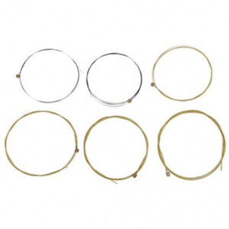 6 db fémhúr akusztikus gitárra, 1 méter 1M Új Y5S1