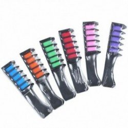 1X (6 színű ideiglenes hajkréta fésű) Az egyszer használatos hajfesték krém S P8I2