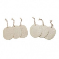 4X (20 db / Csomag természetes luffa szivacsos fürdőszoba tusoló testfoltosító párnák WitJ9A7