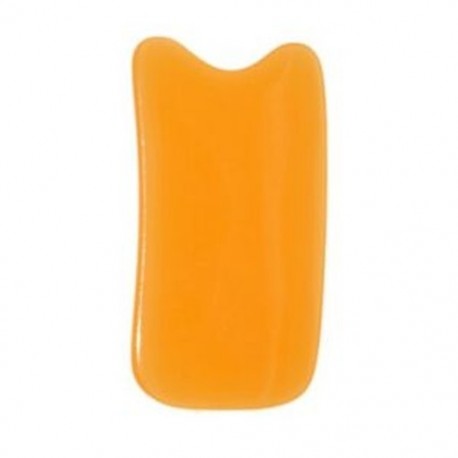 Négyzetes alakú gyanta Gua Sha szerszám kürt karcoló lemez, narancssárga I2X2