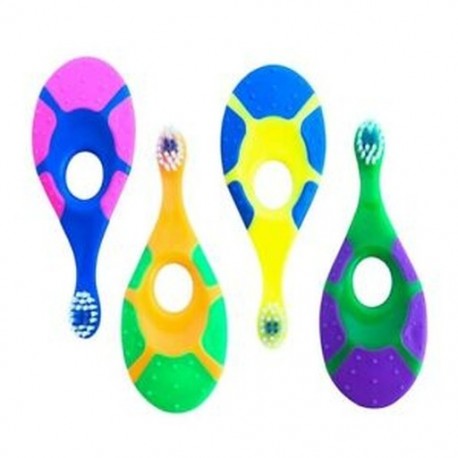 5X (Négyféle baba fogkefe - hitelesség - puha sörte - ujj ha R8B2