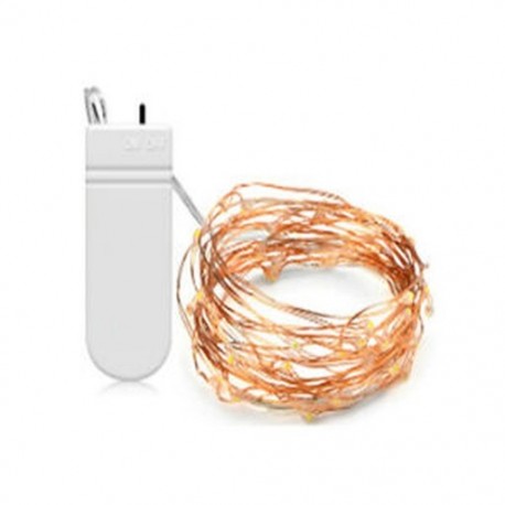 1X (LED tündér húros könnyű réz huzal vezetékes szalag ünnepi fény ünnepi I4N6 party