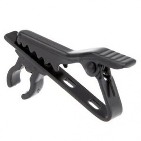 4 x mini hangszóróval ellátott nyakkendő klip a Lapel Lavalier Mic (fekete) F4P6-hoz