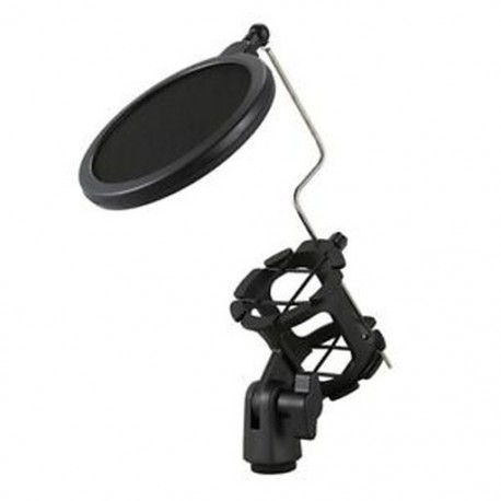 Stúdió mikrofon mikrofon szélvédő pop szűrő / forgó rögzítő / maszk pajzs Fo S9Q8