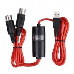 8X (5 tűs Midi USB-bemeneti kábel-adapter átalakító Windows Mac Ios Lap S2W5 esetén)