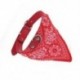 1X (2 cm szélességű Paisley mintás kedvtelésből tartott kutya kutya sál Bandana gallér dekorációval piros U7T9)