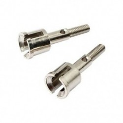 Ezüst - 1X (kutyacsont 2db elöl / hátul HÁTSÓ alkatrészek frissítése az 1:10 RC modellhez HSP X4R6)