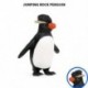 Szilárd szimuláció Tengeri állati modell pingvin figura Jumping Rock Penguin U6H1