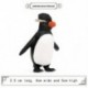Szilárd szimuláció Tengeri állati modell pingvin figura Jumping Rock Penguin U6H1