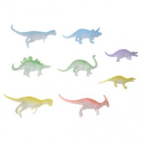 8 éjszakai fény, szürke színű, dinoszaurusz figura gyermekjáték ajándék gyerek E8T1 W6P1