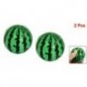 2X (SODIAL (R) gyermekhab-szorító stresszszivacs, zöld, fekete 2,3 &quot Dia Watermel I1M9