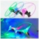 Világításhoz forgó top villogó repülő csészealj LED műanyag gyerekeknek UFO centrifuga játék Q2H7