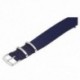 18 mm-es nylon karóra sáv húzózsinórral karkötő Strap óraszíj sötétkék B8A0