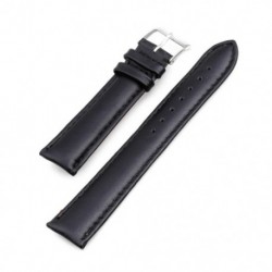 20 mm-es PU bőr színű fekete karkötőóra karkötő New Fashion A7T2