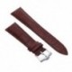 22 mm-es sötétbarna valódi bőr karkötő csattal az A4J1 órához