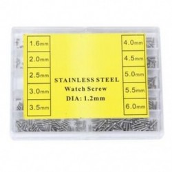 Appprox.1000db, 10 méretű, átmérőjű, 1,2 mm átmérőjű szemüveg / szemüvegjavító csavarok, Re A6F9