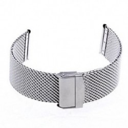 Acél ezüst csere karkötőóra heveder 24mm új U4E3