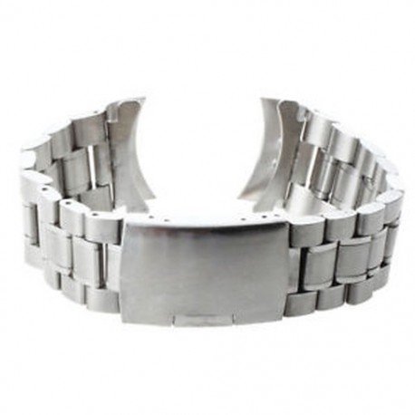 Cserepánt karkötő karóra 24mm acél fém ezüst színű Fashion G2P2 E8T5