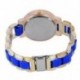 6X (női arany színű műanyag strasszos digitális kvarc karóra kék H8J8)