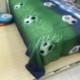 4X (Labdarúgás ágynemű 3D-s ágynemű A paplan paplan huzatot tartalmazza a BT1C3 levélével
