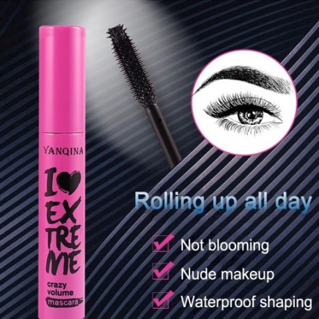 1x YANQINA szempillaspirál Vízálló gyorsan száradó fekete