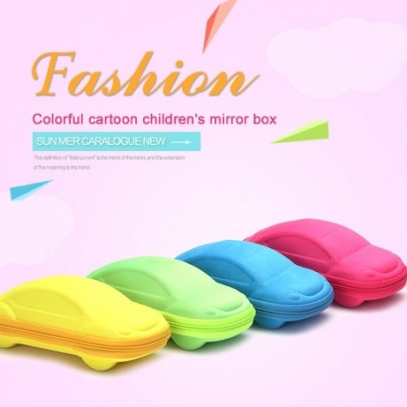 1x Aranyos autó alakú gyermek szemüveg tok tároló doboz