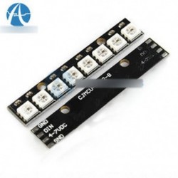 Fekete 8-csatornás WS2812 5050 RGB 8 LED-es fényvezető kártya Arduino