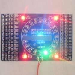 DIY készlet CD4017   NE555 forgó LED SMD forrasztási gyakorlat képzési