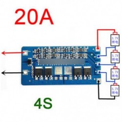 4S 20A Li-ion lítium 18650 akkumulátor BMS védelem PCB kártya 14,8V 16,8V cellás