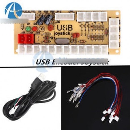 Nincs Zero Delay Arcade USB kódoló PC 5Pin Joystickhoz MAME   nyomógombokhoz Kábel