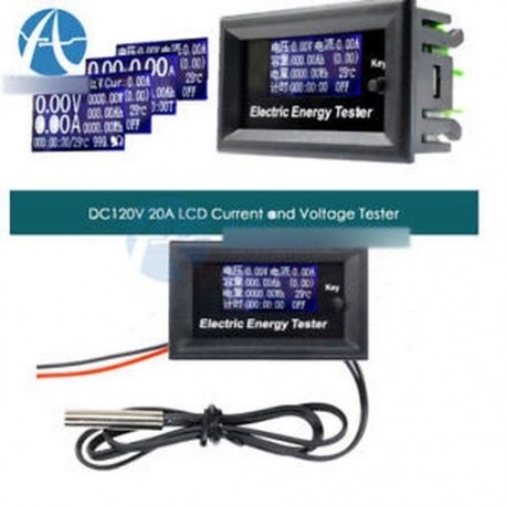 20A 120V LCD digitális áramfeszültség teljesítménymérő 2.4KW feszültségmérő mérő