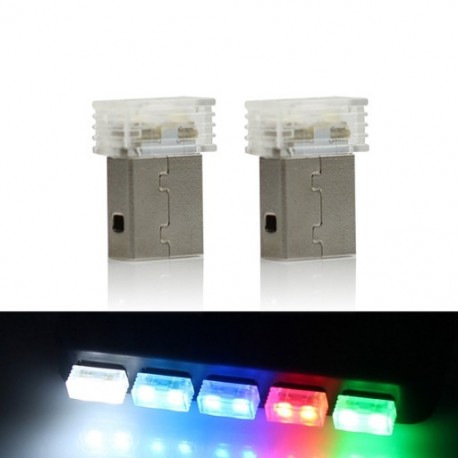 1 darabos USB Mini LED belső belső fény dekoratív autóstílusú belső dekoráció