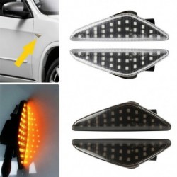 2 db LED-es oldaljelző irányjelző lámpa szekvenciális villogó lámpatest BMW X5 E70 X6 E71 E72 X3 F25 Amber típushoz
