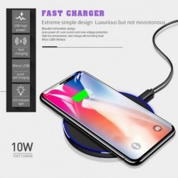 Qi vezeték nélküli töltő 10W QC3.0 gyors töltő iPhone 11 X XR XS Max Samsung S10 9 Xiaomi vezeték nélküli USB