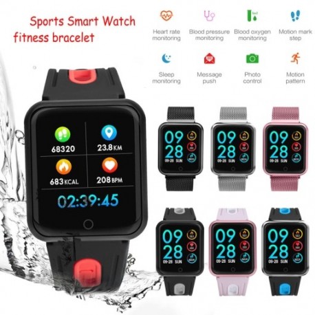 Sportos intelligens karóra fitness karkötő-aktivitásmérő pulzusmérő vérnyomásmérő iOS Android-hoz