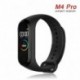 M4 Pro Smart Band hőmérő pulzus vérnyomásmérő intelligens óra Fitness karkötő Android IOShoz