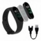 M4 Pro Smart Band hőmérő pulzus vérnyomásmérő intelligens óra Fitness karkötő Android IOShoz