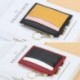Férfi rövid bőr színű, ultravékony összecsukható pénztárca férfi hitelkártya tartó