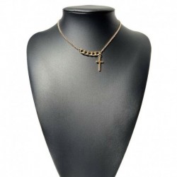 Arany - Divat női ág kereszt ezüst kereszt medál bűbájos lánc nyaklánc 2020